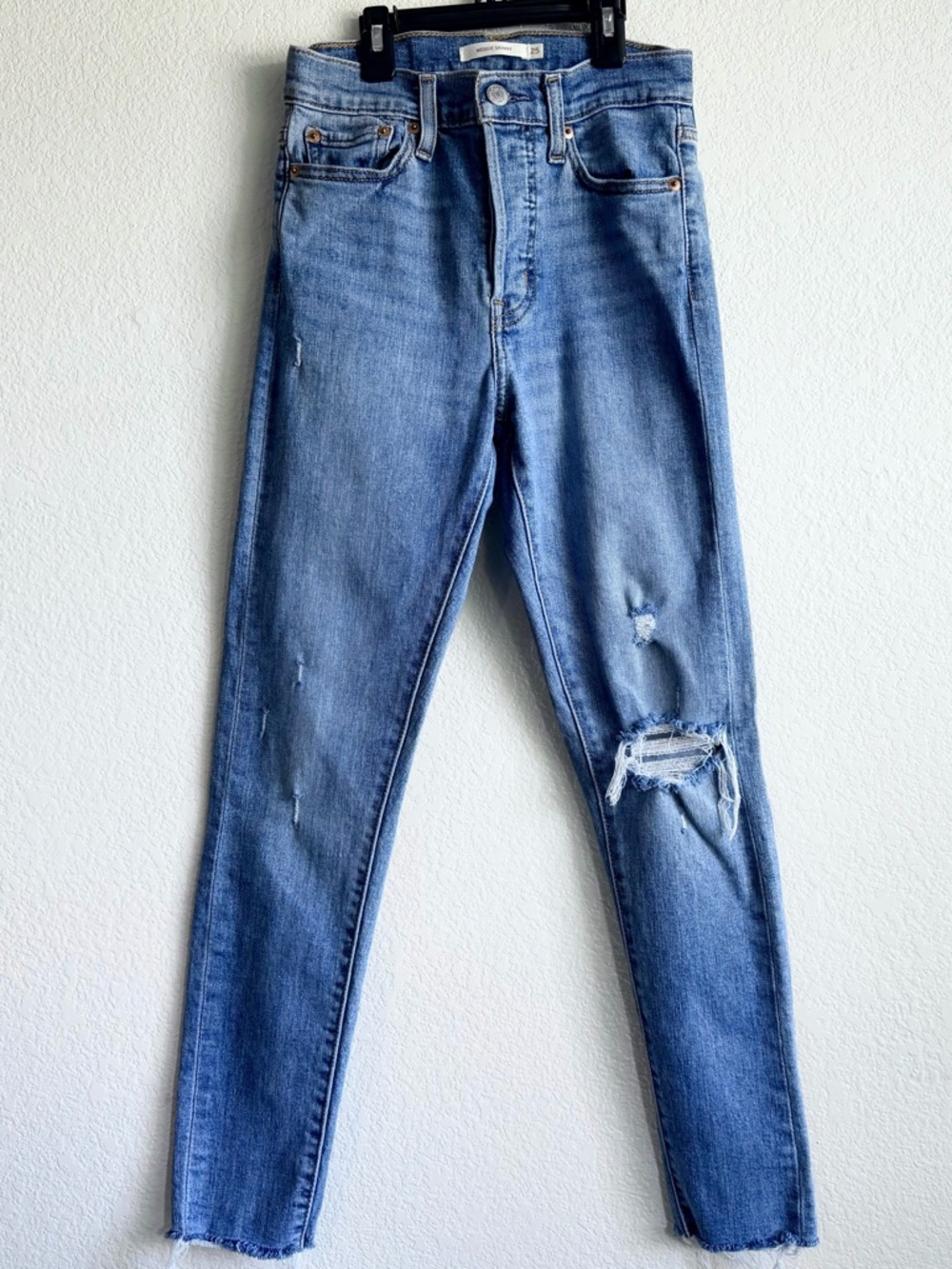 Levi's Wedgie Skinny Jeans - Light Blue
